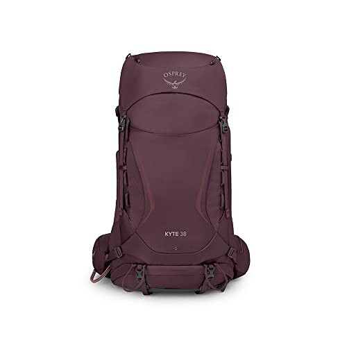 Osprey Kyte 38 maroon hiking backpack with ergonomic straps and padding